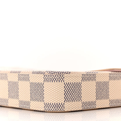 Louis Vuitton Damier Azur Pochette Felicie Chain Wallet Rose Ballerine 10 of 11