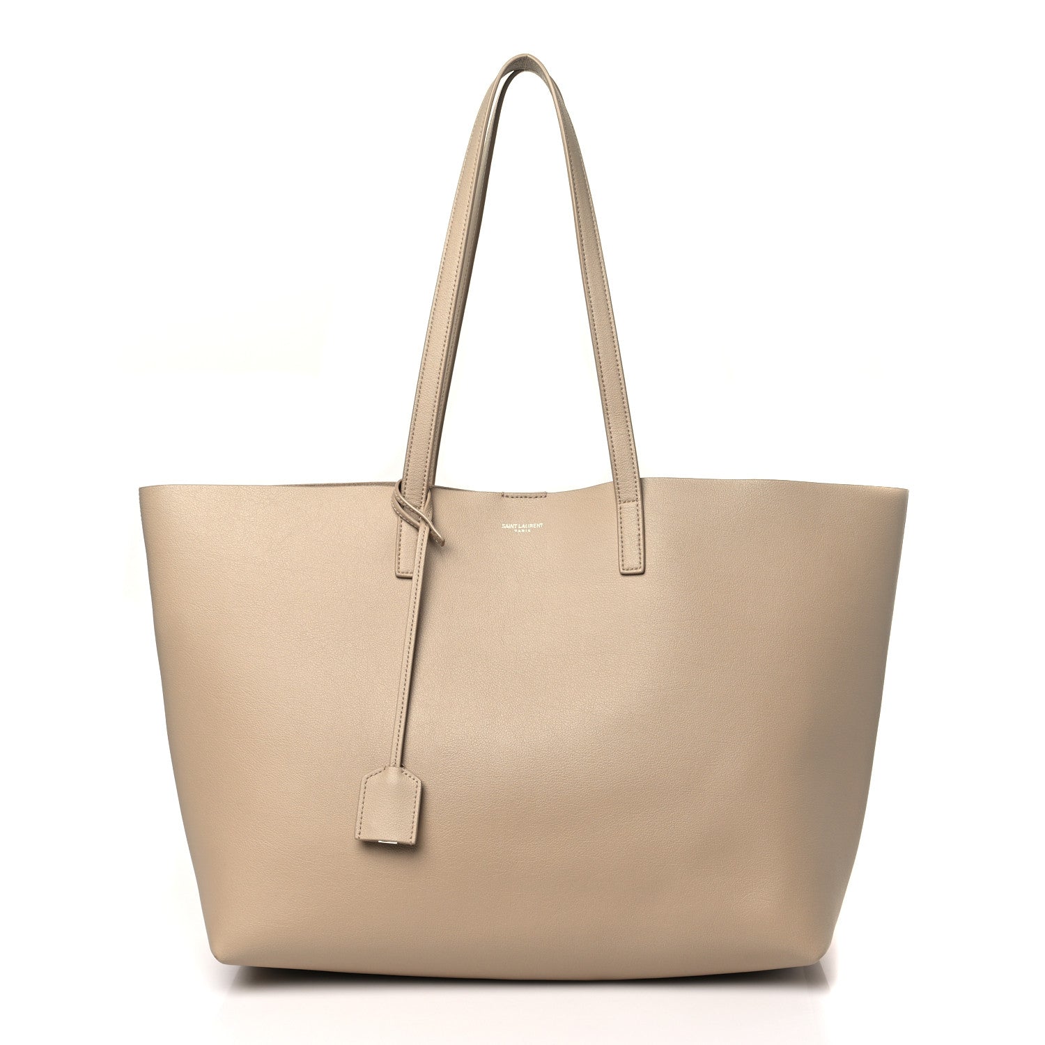 Saint Laurent Calfskin Large Shopping Tote Dark Toffee 3 of 10
