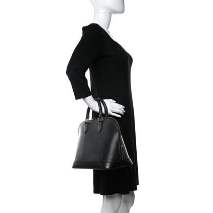 Louis Vuitton Epi Alma PM Black 2 of 8