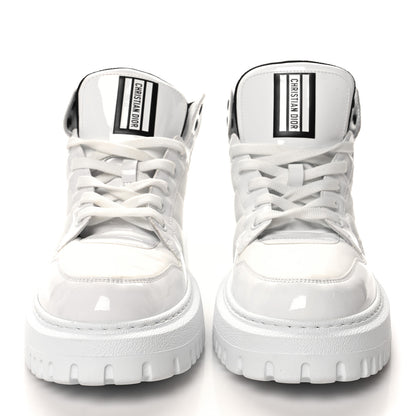Christian Dior Nylon Fabric Womens D-Player High Top Sneakers 40 White Black 2 of 8