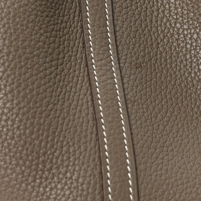 Hermes Taurillon Clemence Picotin Lock 18 PM Etoupe 12 of 13
