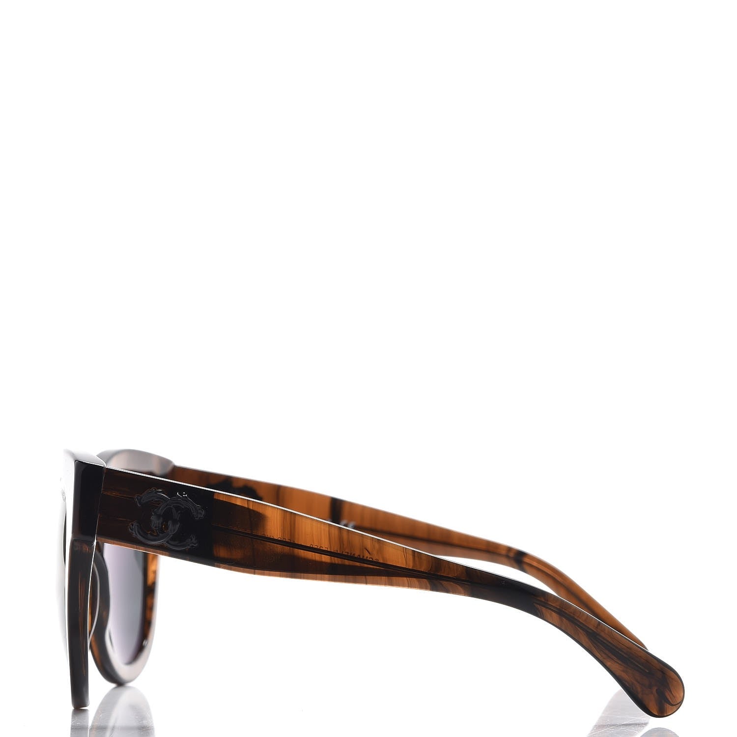 Chanel Acetate Butterfly Signature CC Sunglasses 5358 Brown 3 of 8