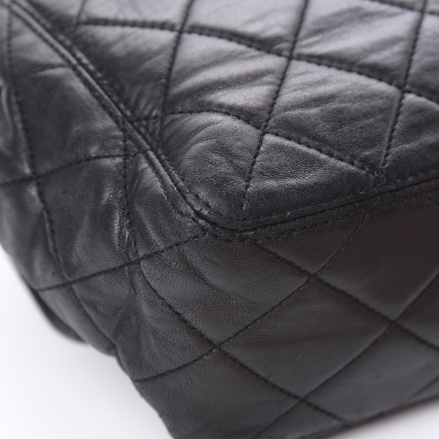 Chanel Lambskin Quilted Flap Shoulder Bag Black 12 of 17