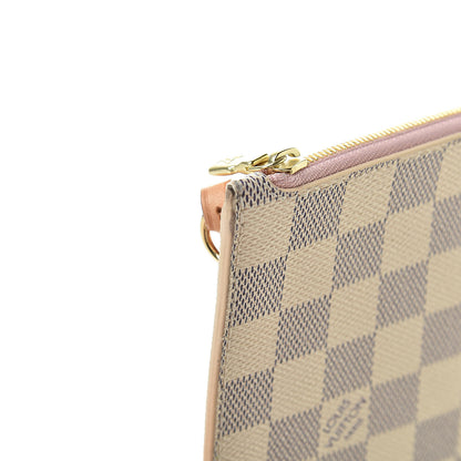 Louis Vuitton Damier Azur Neverfull MM GM Pochette Rose Ballerine 9 of 11