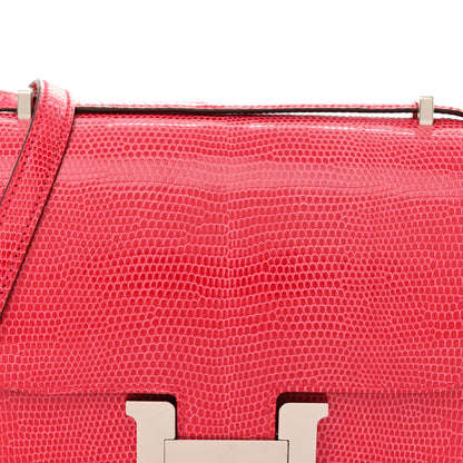 Hermes Lizard Constance 18 Rose Extreme 8 of 11