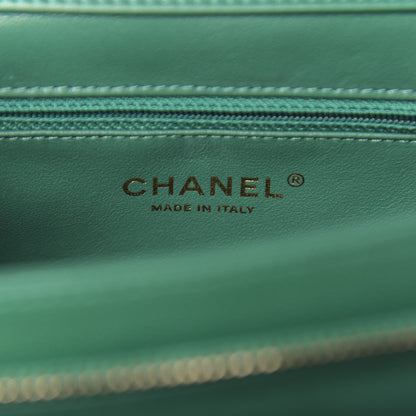 Chanel Caviar Quilted Mini Business Affinity Flap Green 6 of 12
