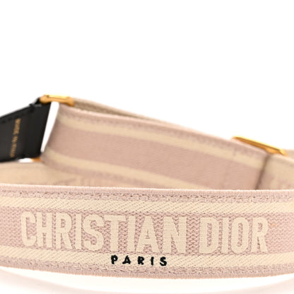 Christian Dior Canvas Embroidered Shoulder Strap Pink Beige 4 of 6