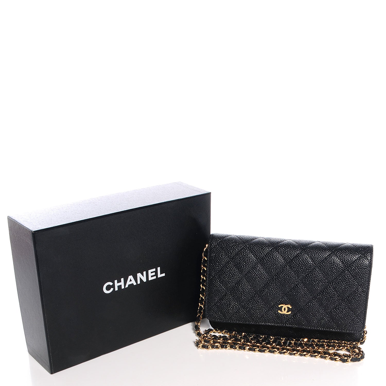 Chanel Caviar Wallet on Chain WOC Black 5 of 8