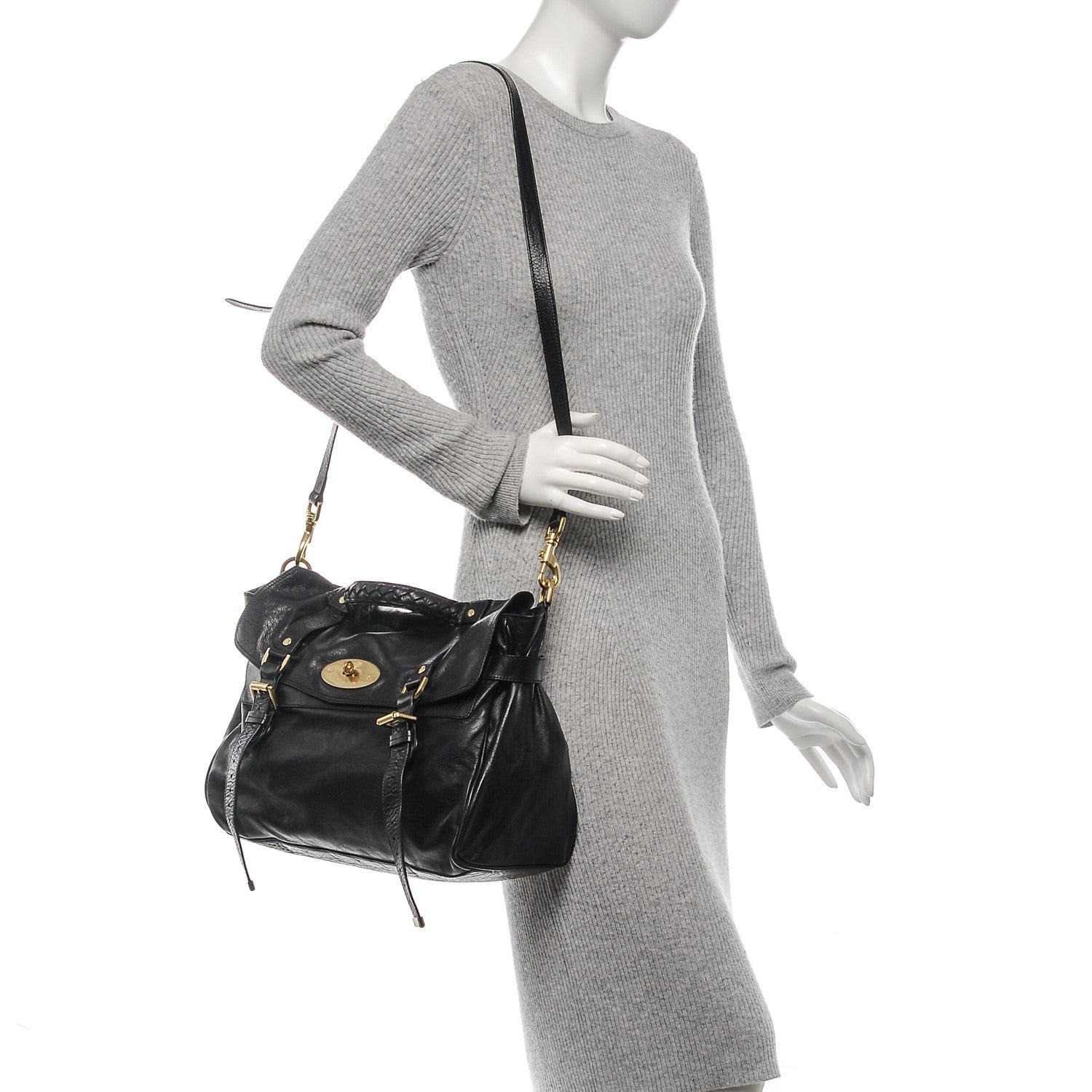 Mulberry Soft Buffalo Oversized Alexa Black 2 of 8