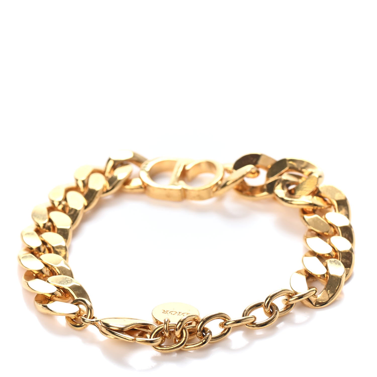 Christian Dior Metal Danseuse Etoile Chain Bracelet Gold 2 of 3