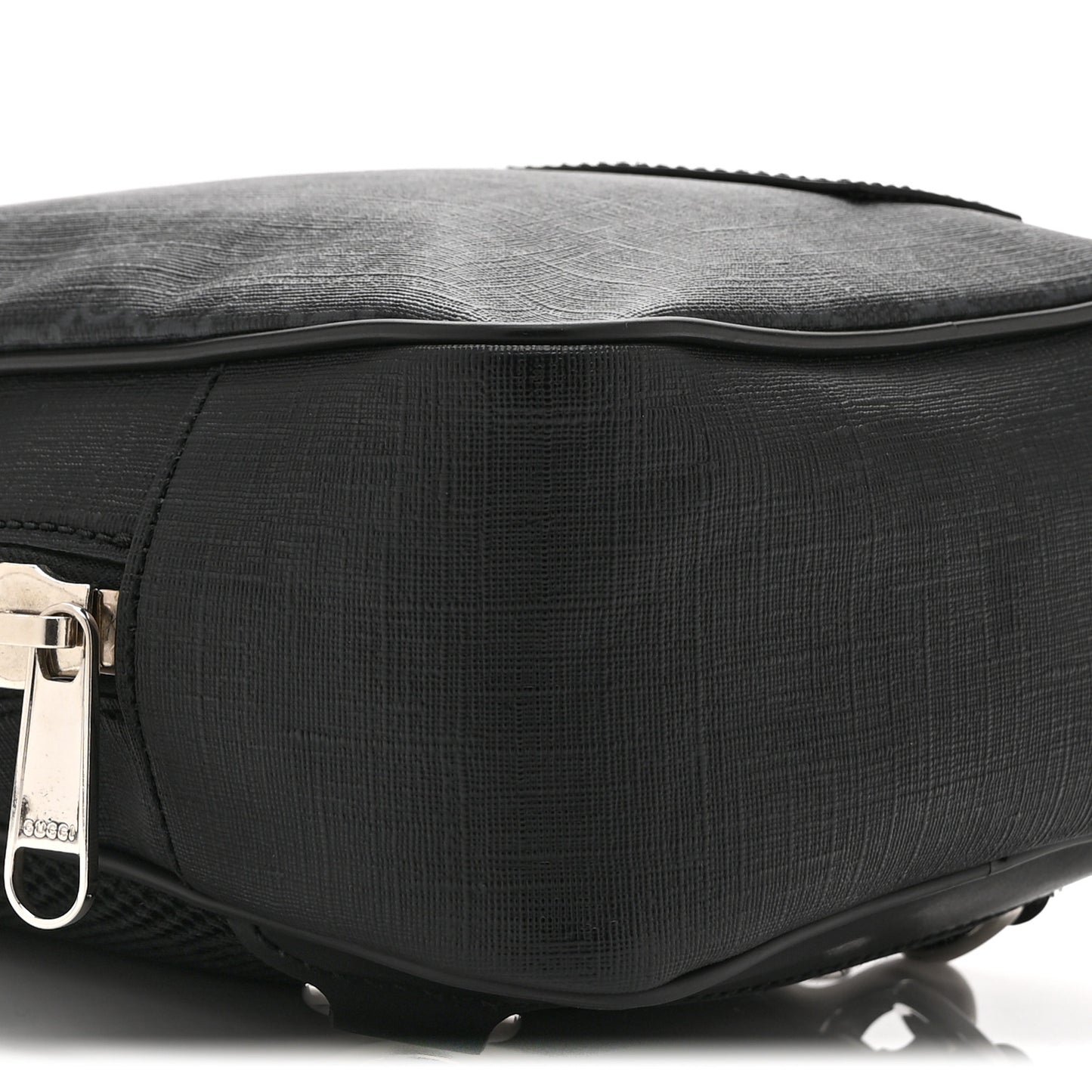 GG Supreme Monogram Web Belt Bag Black Grey