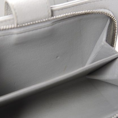 Chanel Caviar Quilted CC French Wallet Light Gray 15 of 15