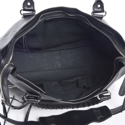 Balenciaga Chevre Silver Metallic Edge Hardware City Black 6 of 8