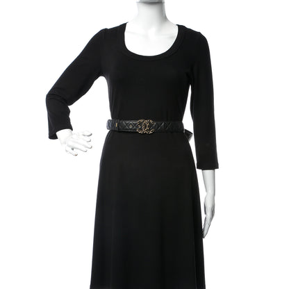 Chanel Lambskin Quilted CC Chain Belt 95 38 Black 2 of 6