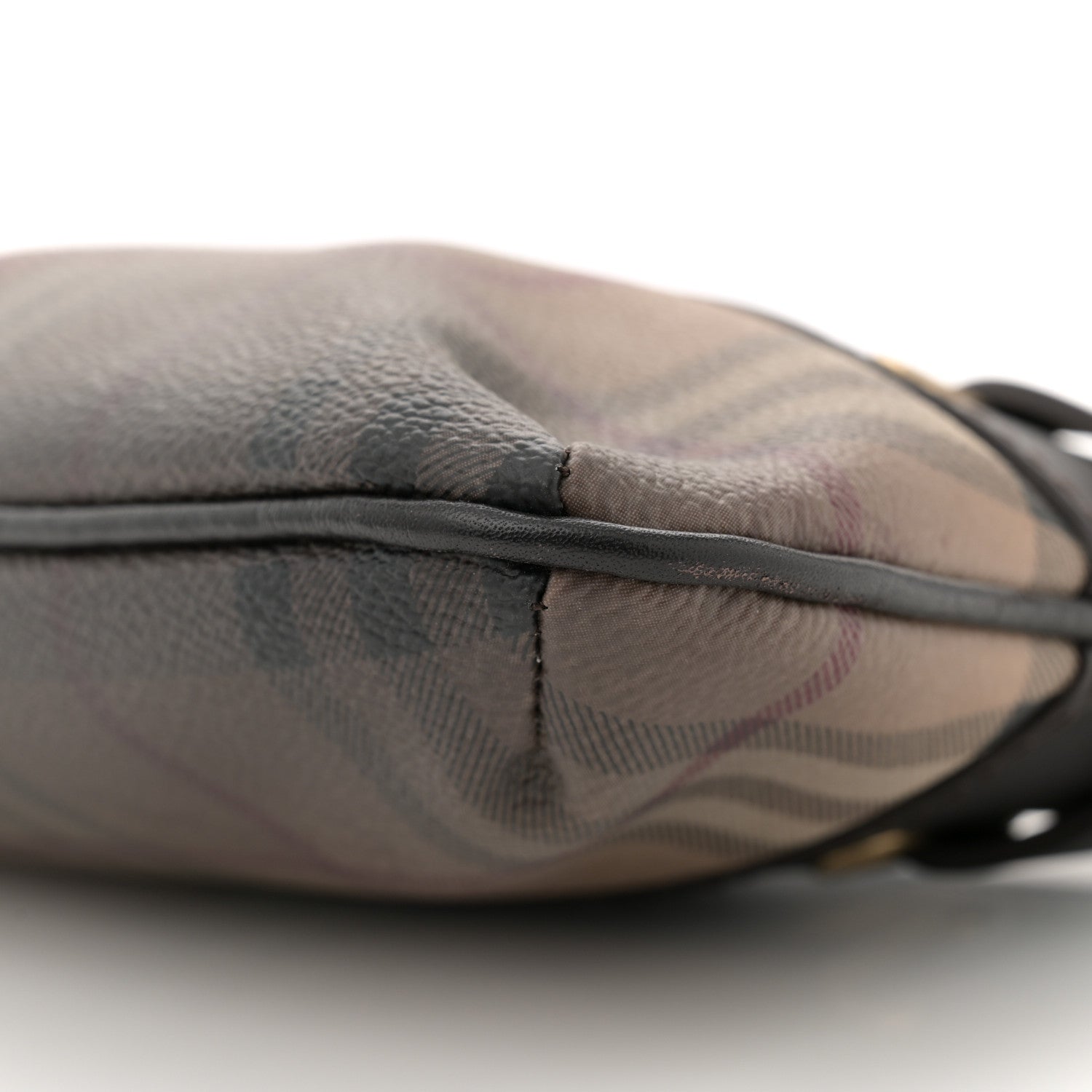 Burberry Haymarket Check Degrade Shoulder Bag Chocolate 10 of 10