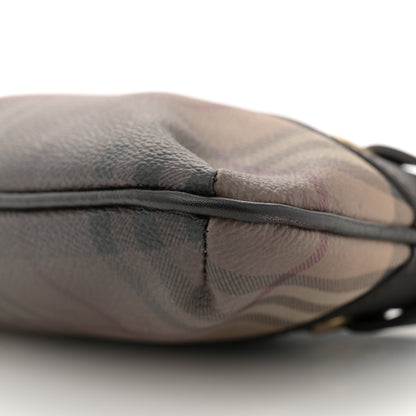 Burberry Haymarket Check Degrade Shoulder Bag Chocolate 10 of 10