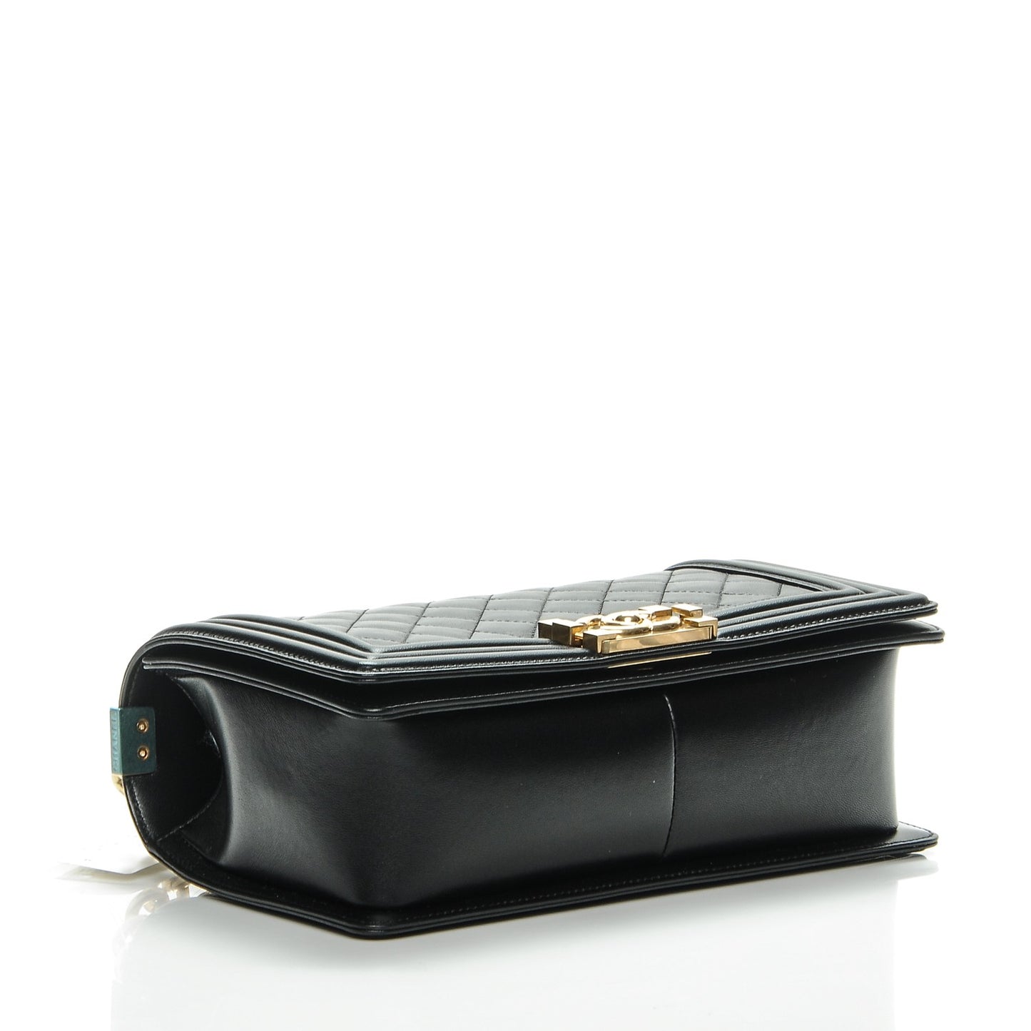 Lambskin Quilted Medium Boy Flap Black