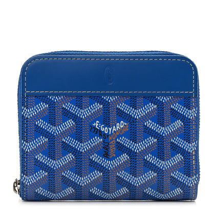 Goyard Goyardine Matignon PM Wallet Blue 1 of 7