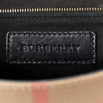 Burberry House Check Bridle Calfskin Small Abbott Crossbody Bag Black 6 of 10