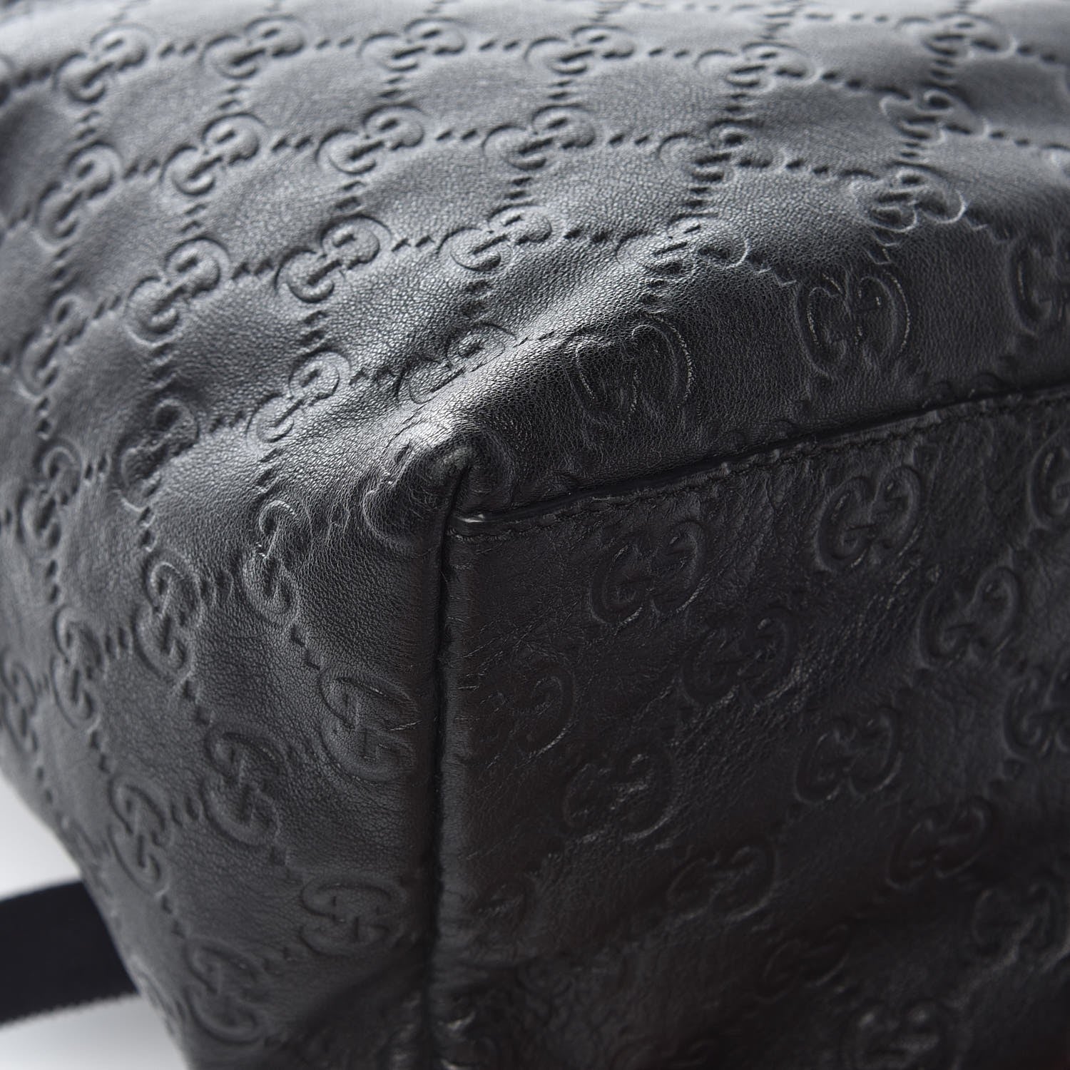 Gucci Guccissima Medium Classic Backpack Black 12 of 12