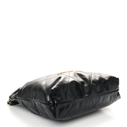 Chanel Shiny Calfskin Quilted Small Chanel 22 Black 5 of 11