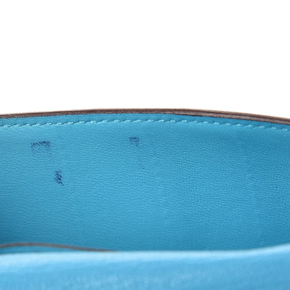 Hermes Chevre Mysore Bearn Gusset Wallet Bleu Azteque 8 of 10