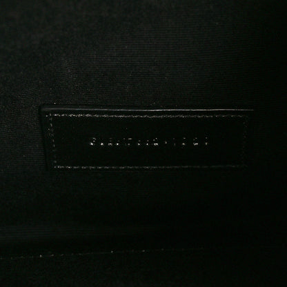 Saint Laurent Grain De Poudre Matelasse Chevron Monogram Cassandre Flap Pouch Senape Yellow 7 of 12