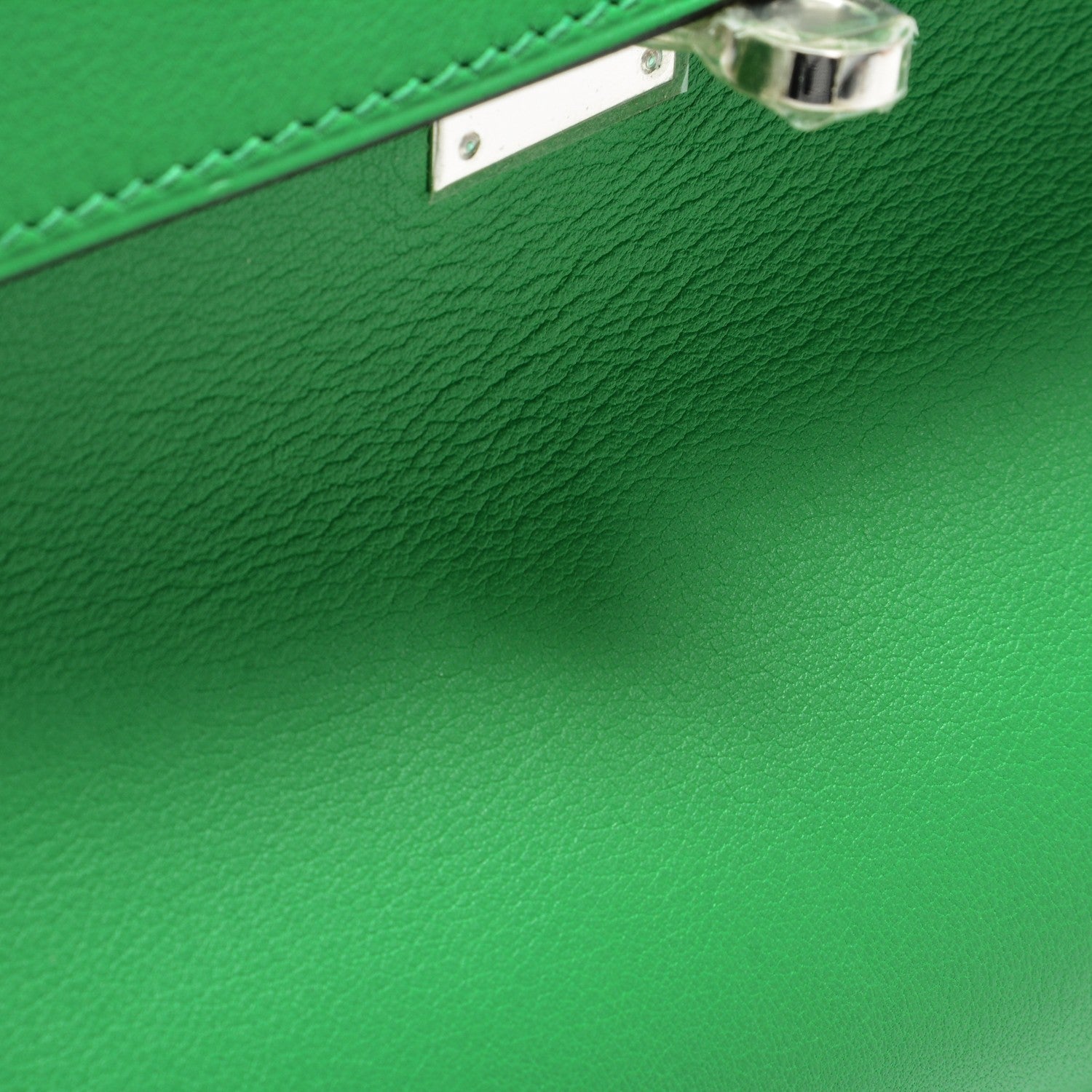 Hermes Swift Kelly Cut Clutch Pochette Bambou 17 of 22