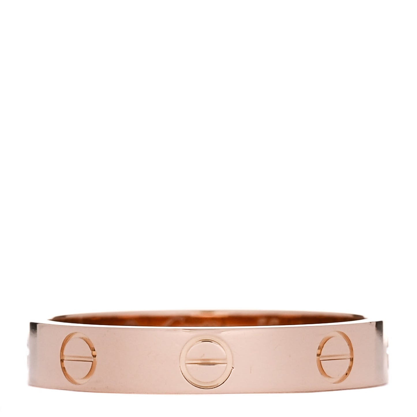 18K Pink Gold 3.5mm LOVE Wedding Band Ring 56 7.75