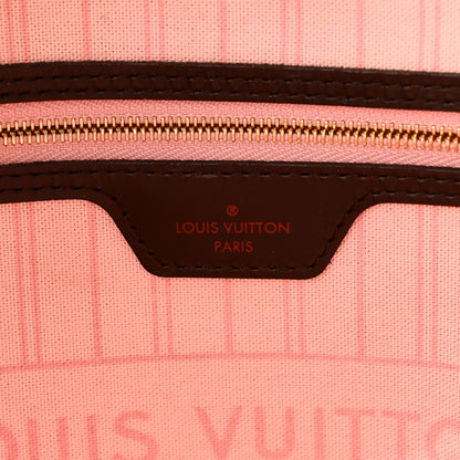Louis Vuitton Damier Ebene Neo Neverfull MM MM Rose Ballerine 6 of 10