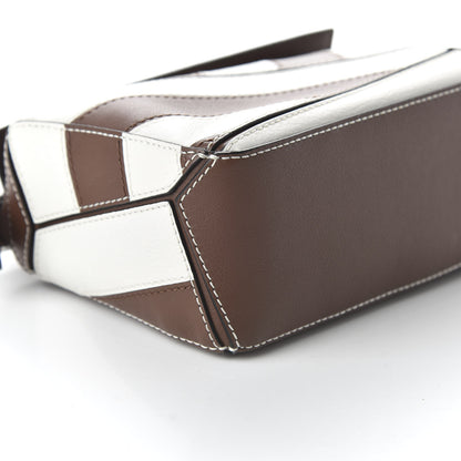 Loewe Calfskin Rugby Mini Puzzle Bag Brunette Soft White 6 of 9