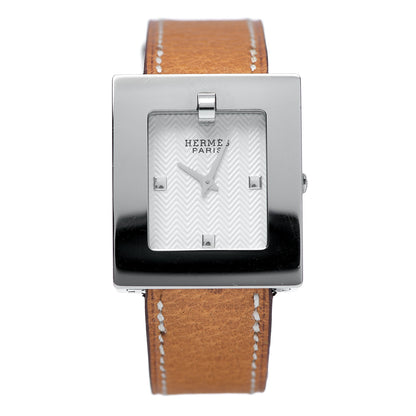 Hermes Stainless Steel Epsom 26mm Belt Quartz Watch Gold 1 of 6