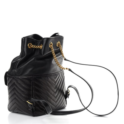 Saint Laurent Lambskin Matelasse Monogram Joe Backpack Black 3 of 8