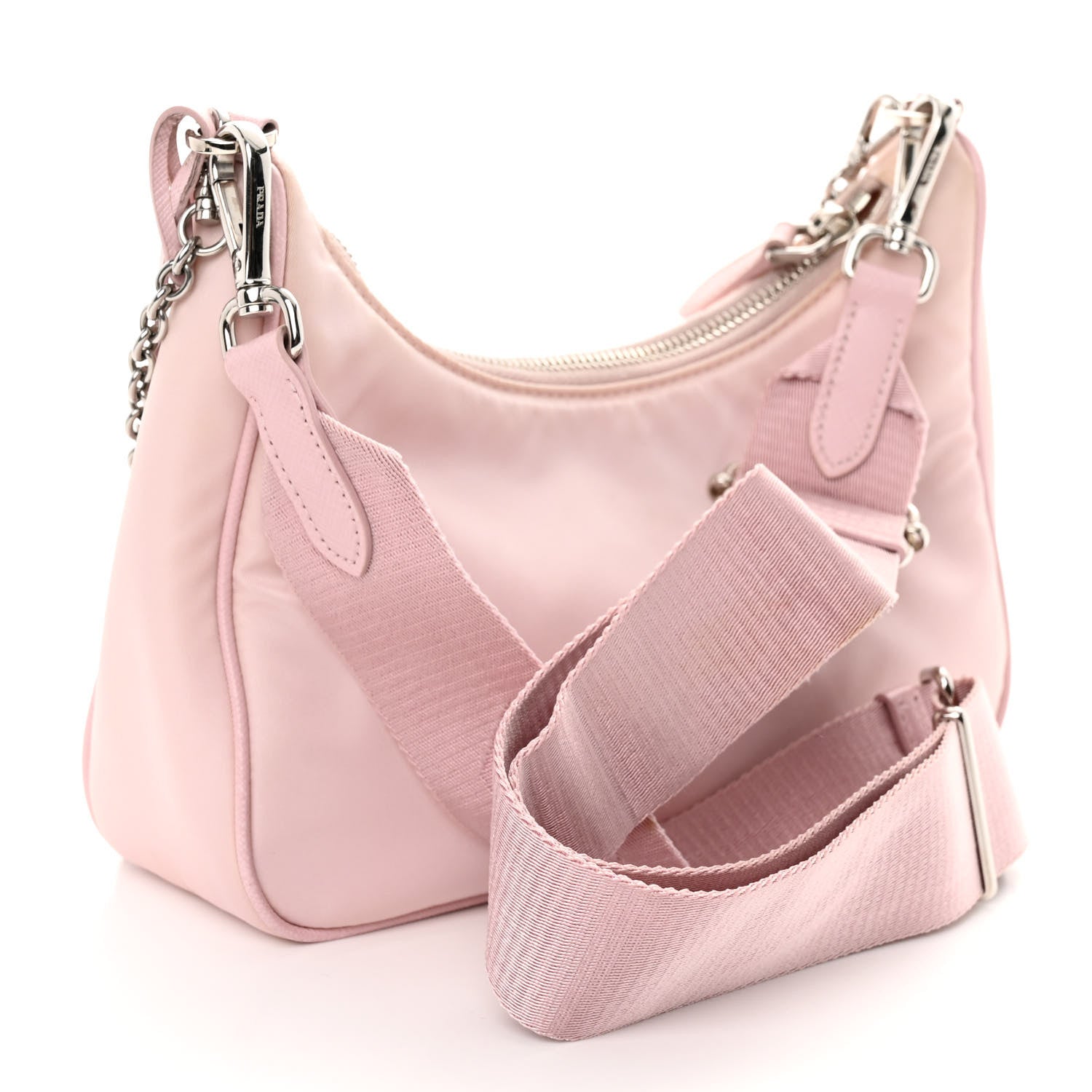 Prada Nylon Re-Edition 2005 Shoulder Bag Alabastro 3 of 10