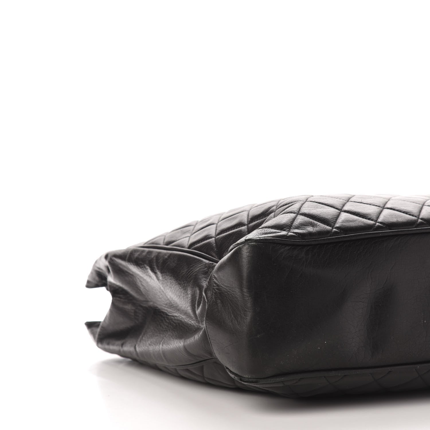 Chanel Lambskin Quilted Shopping Tote Black 9 of 14