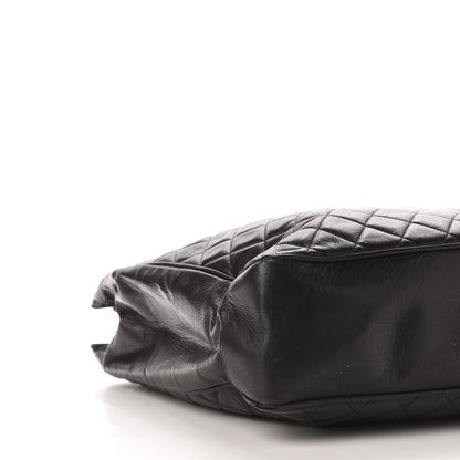 Chanel Lambskin Quilted Shopping Tote Black 9 of 14