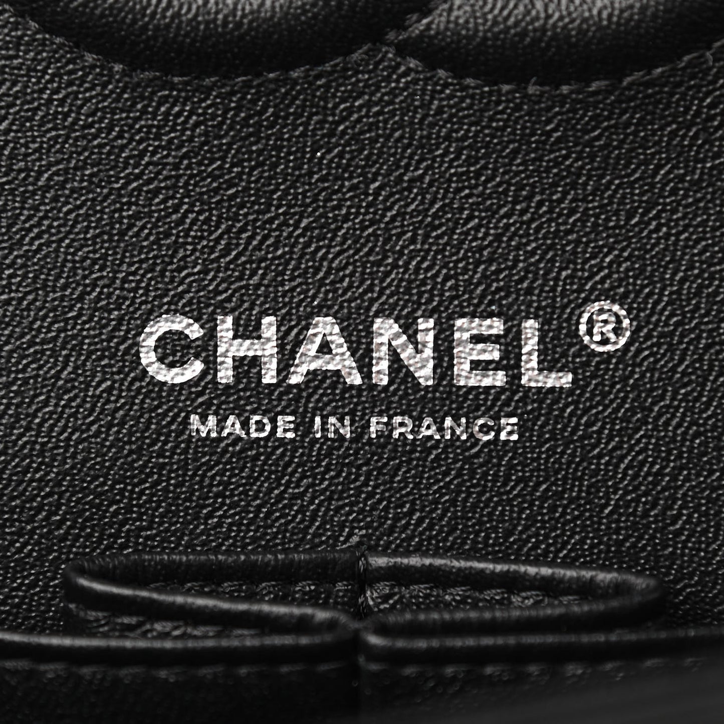 Patent Chevron Quilted Medium Double Flap Black