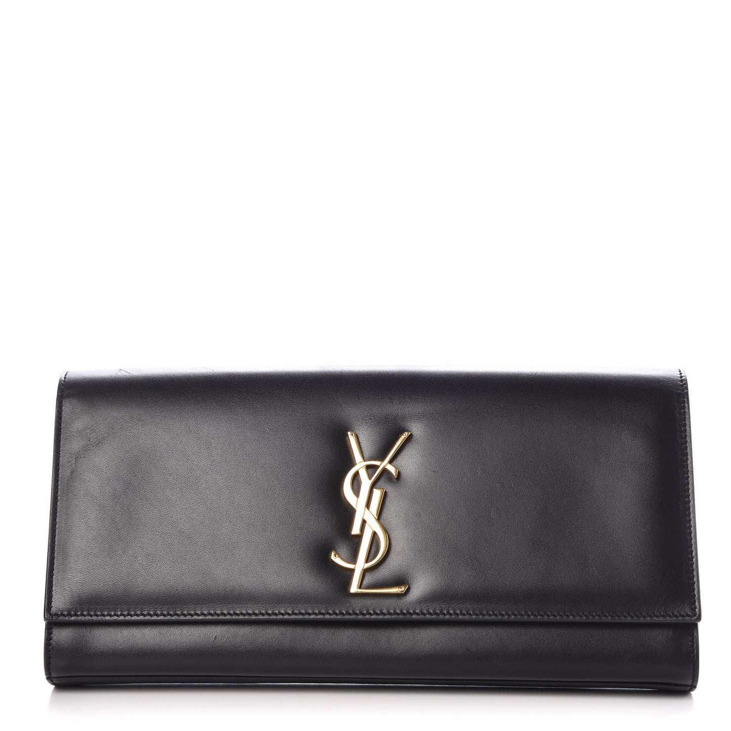 Calfskin Classic Monogram Cassandre Clutch Black