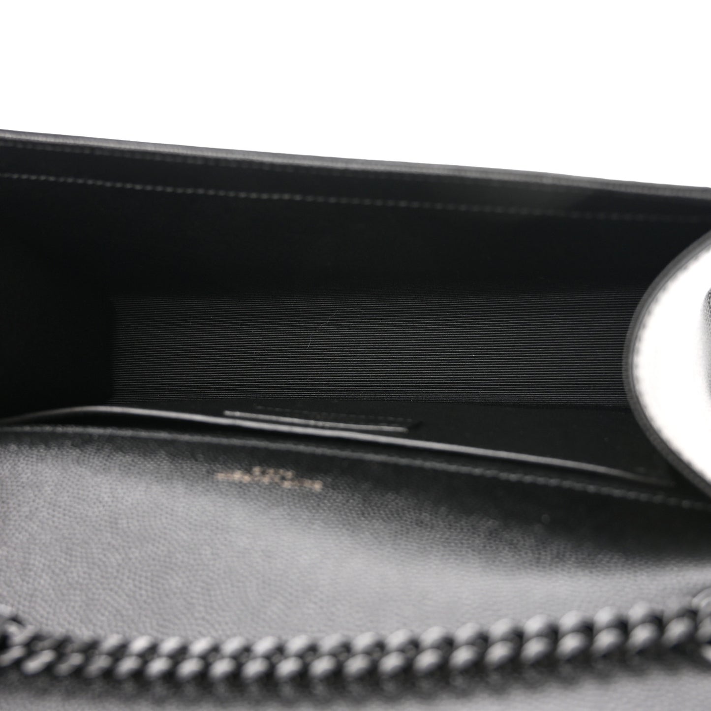 Grain De Poudre Medium Classic Monogram Monochrome Kate Satchel Black