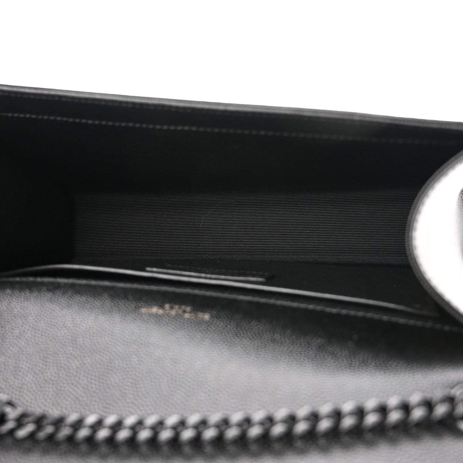 Saint Laurent Grain De Poudre Medium Classic Monogram Monochrome Kate Satchel Black 5 of 11