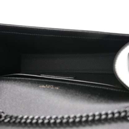 Saint Laurent Grain De Poudre Medium Classic Monogram Monochrome Kate Satchel Black 5 of 11