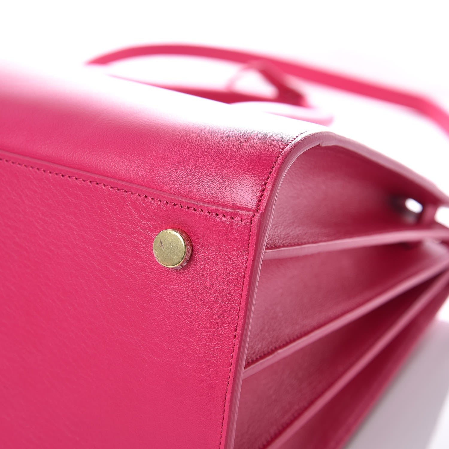 Saint Laurent Calfskin Small Sac De Jour Bubblegum 10 of 12