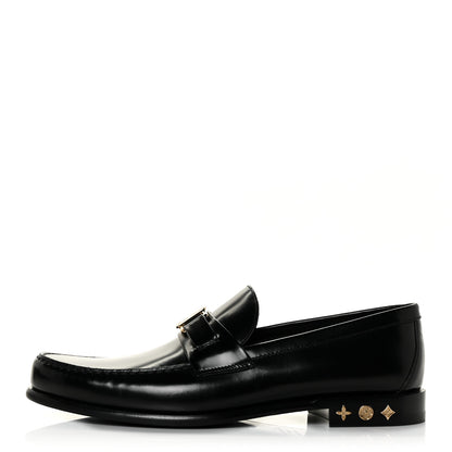 Louis Vuitton X NBA Calfskin Mens Loafers 9.5 Black 1 of 9