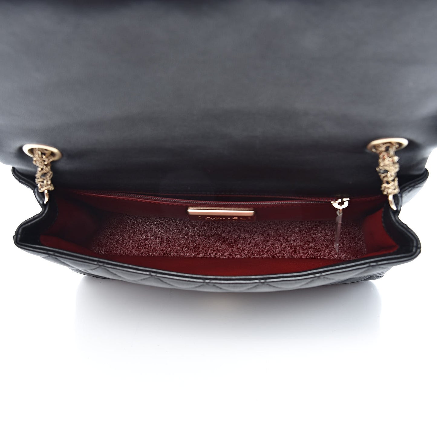 Lambskin Quilted Medium Westminster Pearl Flap Black