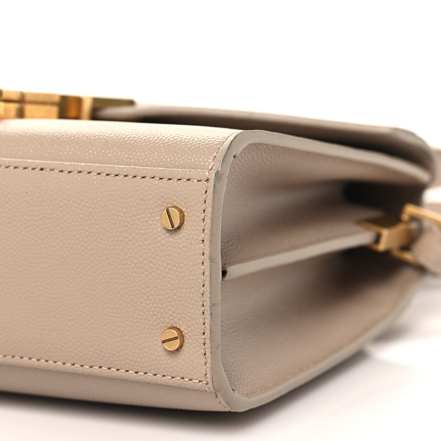 Grain de Poudre Mini Classic Monogram Cassandra Top Handle Beige