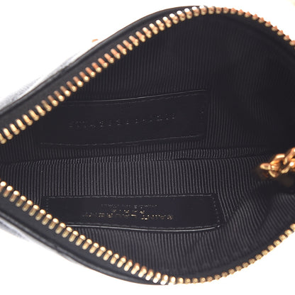 Saint Laurent Calfskin Matelasse Monogram Key Pouch Black 5 of 7