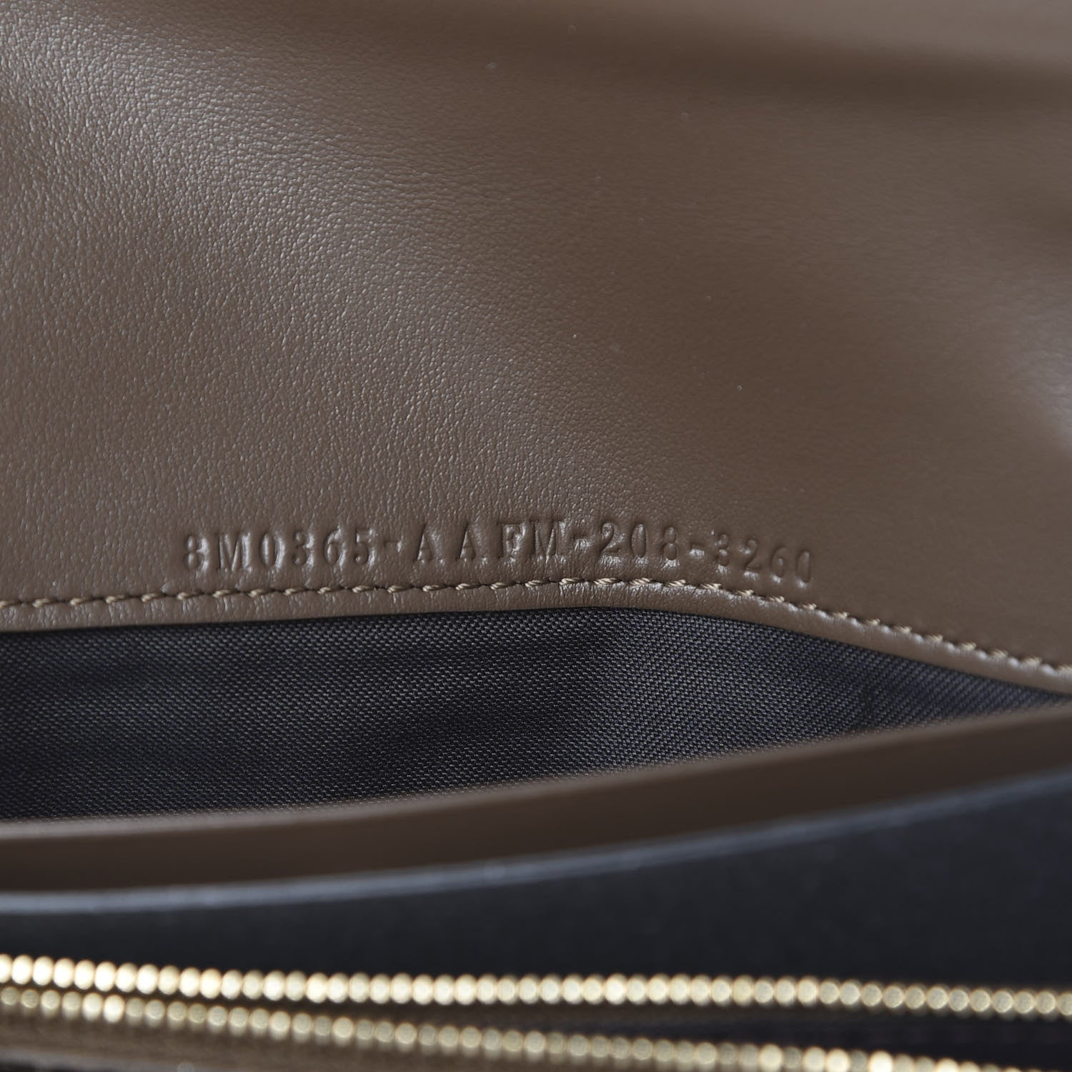 Fendi Vitello Soft F is Fendi Bi-Color FF 1974 Embossed Continental Envelope Wallet On Chain Maya Black 6 of 10