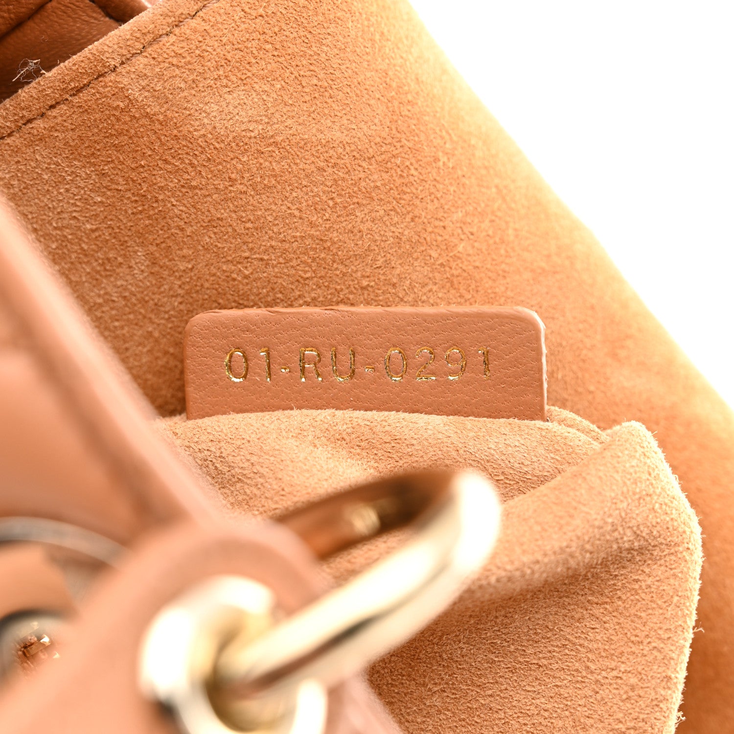 Christian Dior Lambskin Cannage Medium Lady Dior Amber 7 of 12