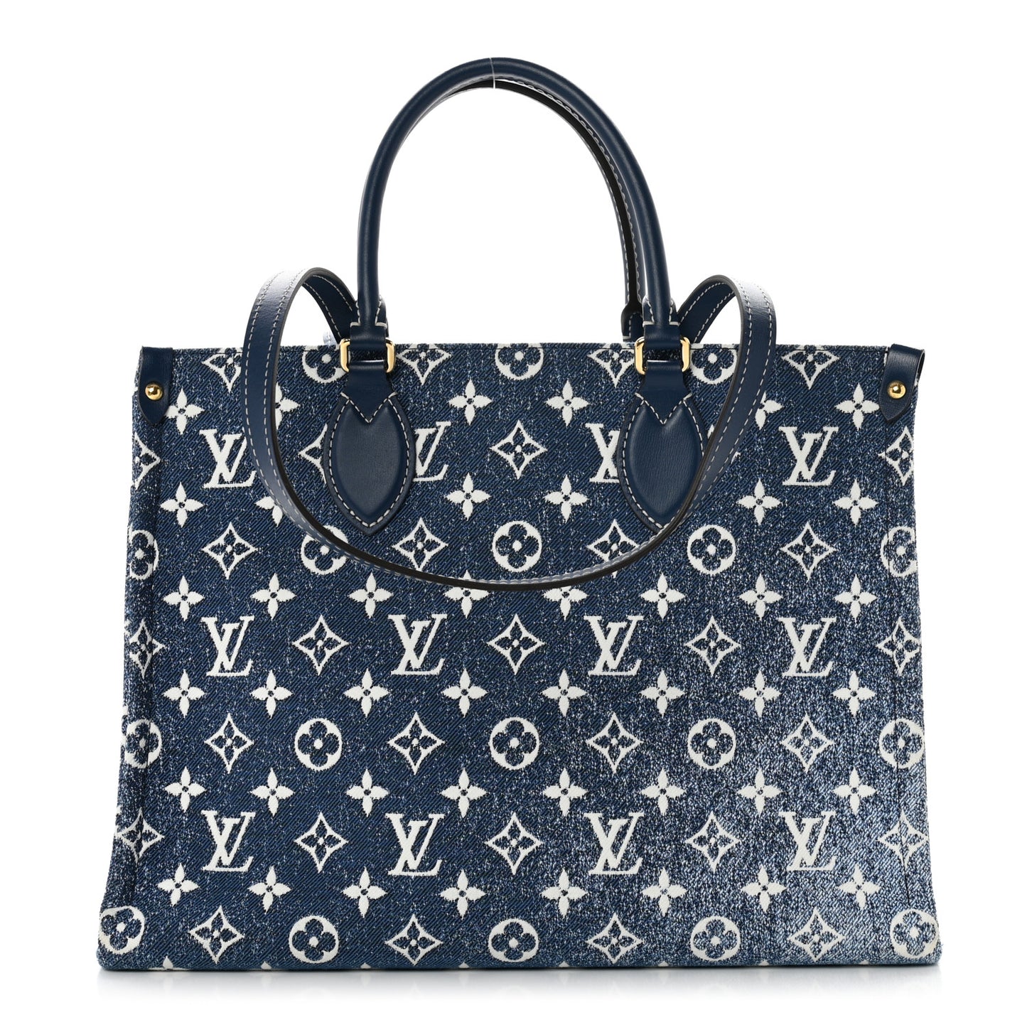 Monogram Jacquard Denim Onthego MM Bleu