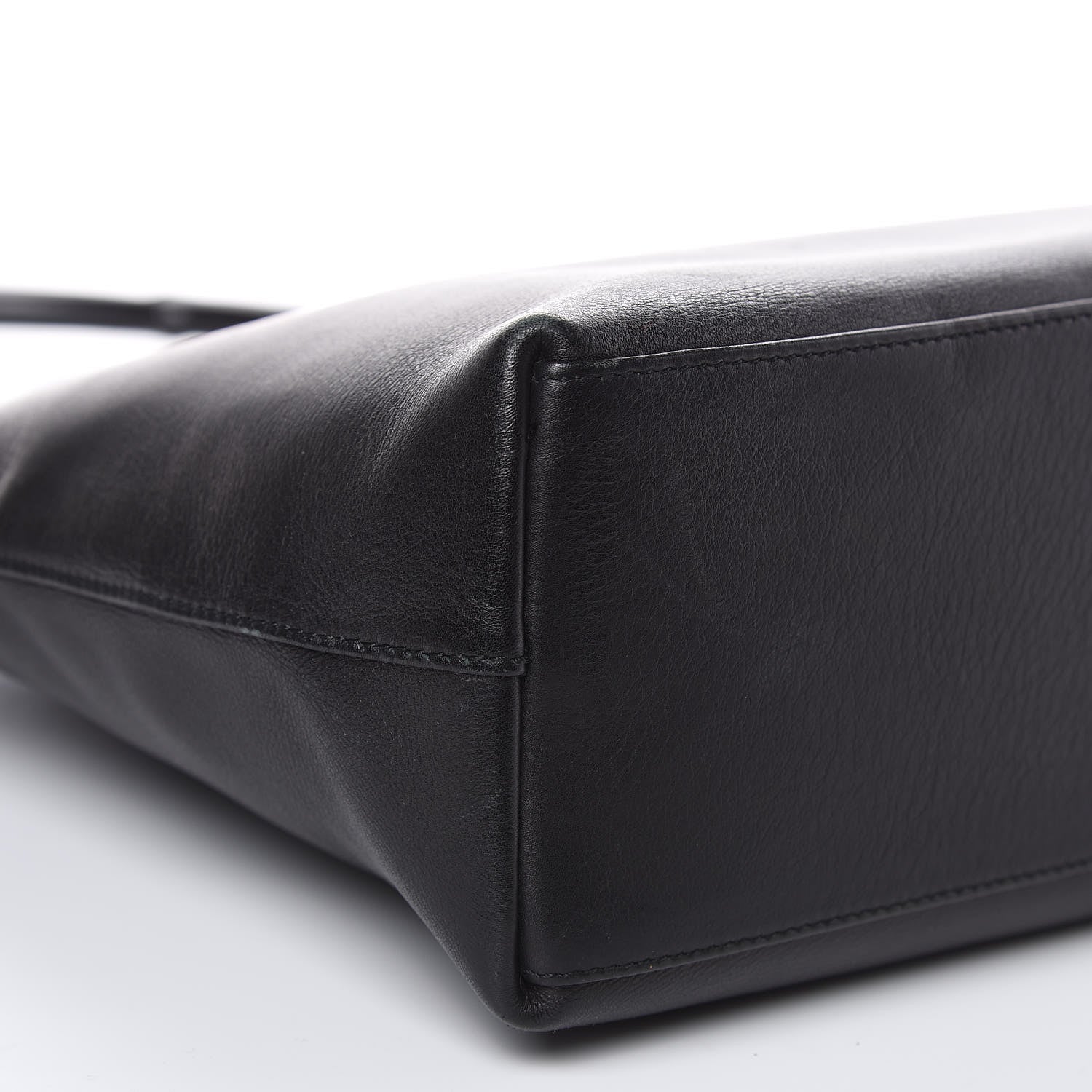 Gucci Calfskin Bamboo Shoulder Bag Black 8 of 15